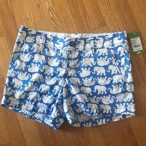 Lilly Pulitzer blue elephant Callahan shorts